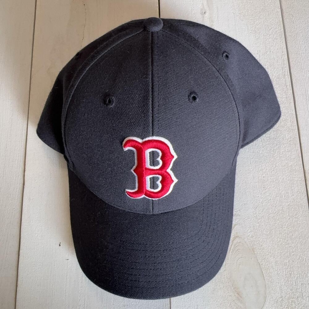 Boston Red Sox Baseball Hat Cap Mens One Size Blue MLB Strap Back '47 Brand